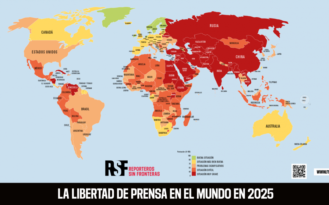RSF presenta su Clasificación Mundial de la Libertad de Prensa 2025
