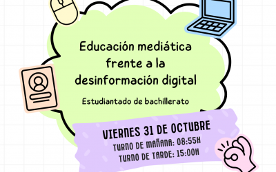 La Càtedra d’Anàlisi i Prospectiva de l’Audiovisual organiza un curso de alfabetización mediática para alumnado de Bachillerato en San Miguel de Salinas